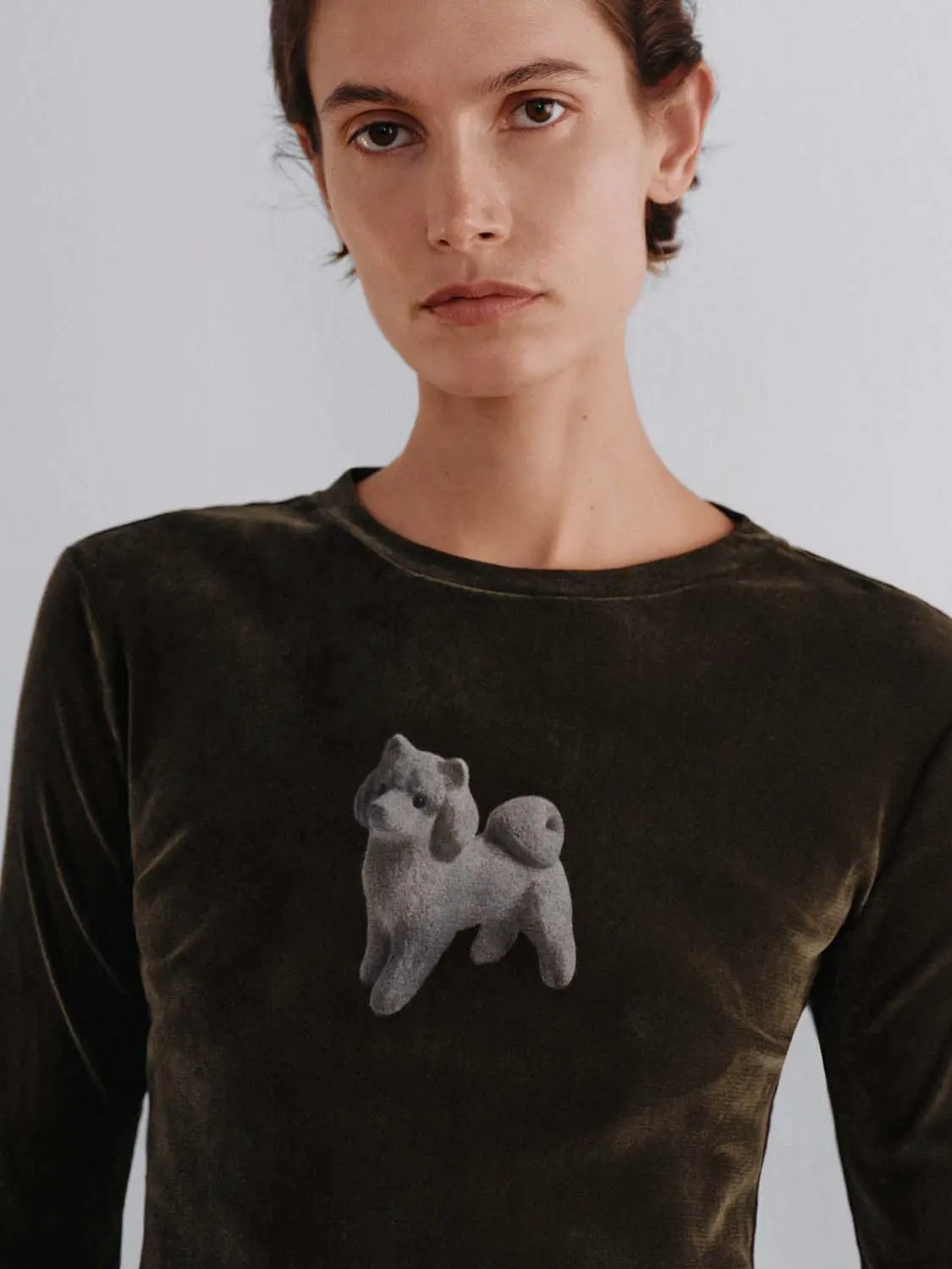 Flocking Animal Graphic Long Sleeve T-Shirt