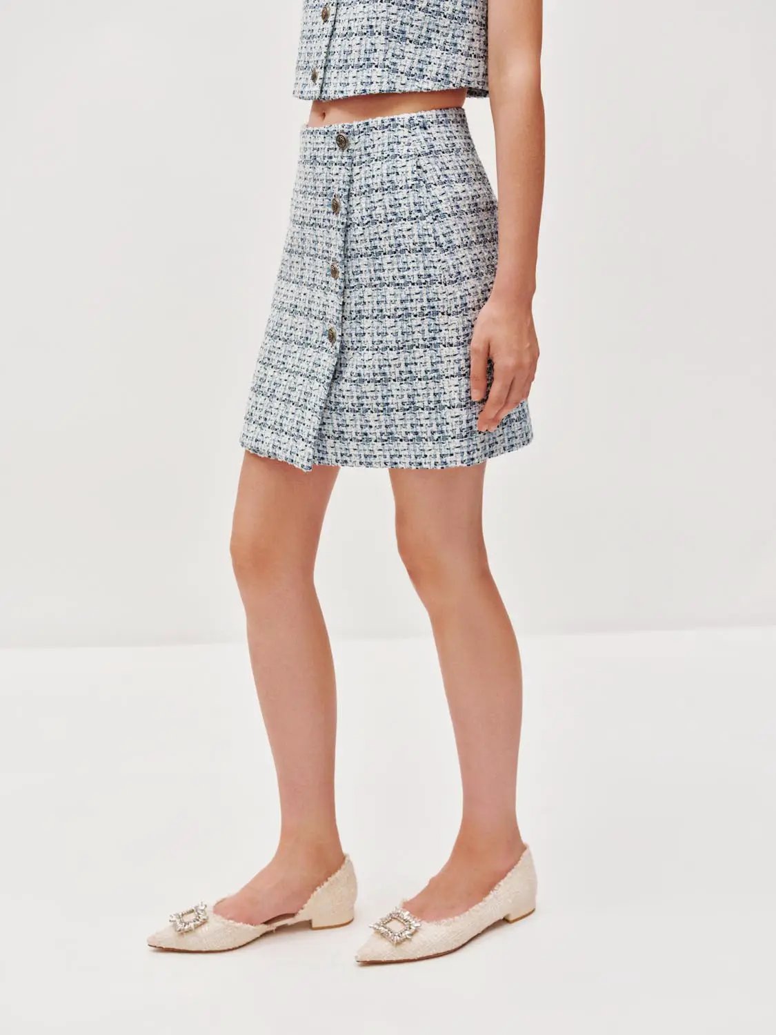 Tweed A-Line Skirts