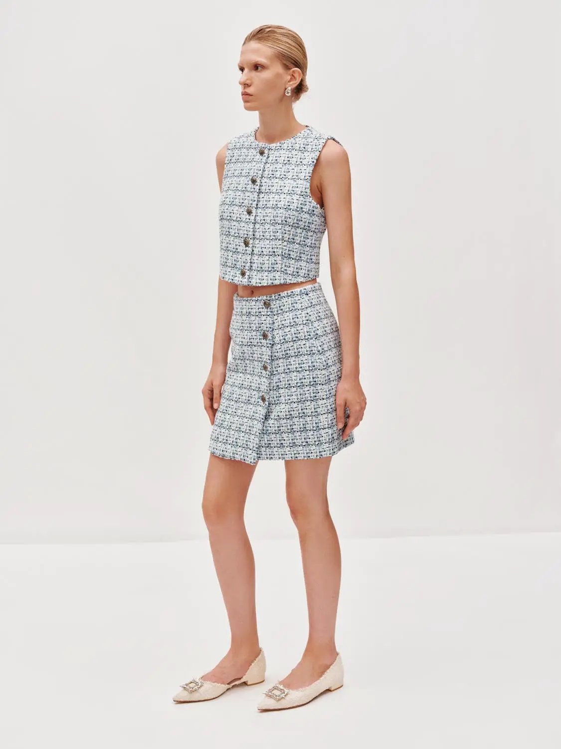 Tweed A-Line Skirts