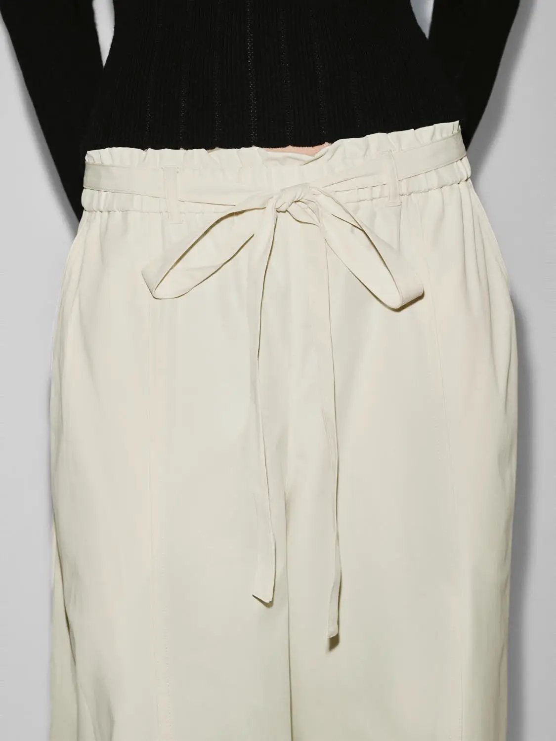 Wide-Leg Drawstring Waist Relaxed Fit Pants