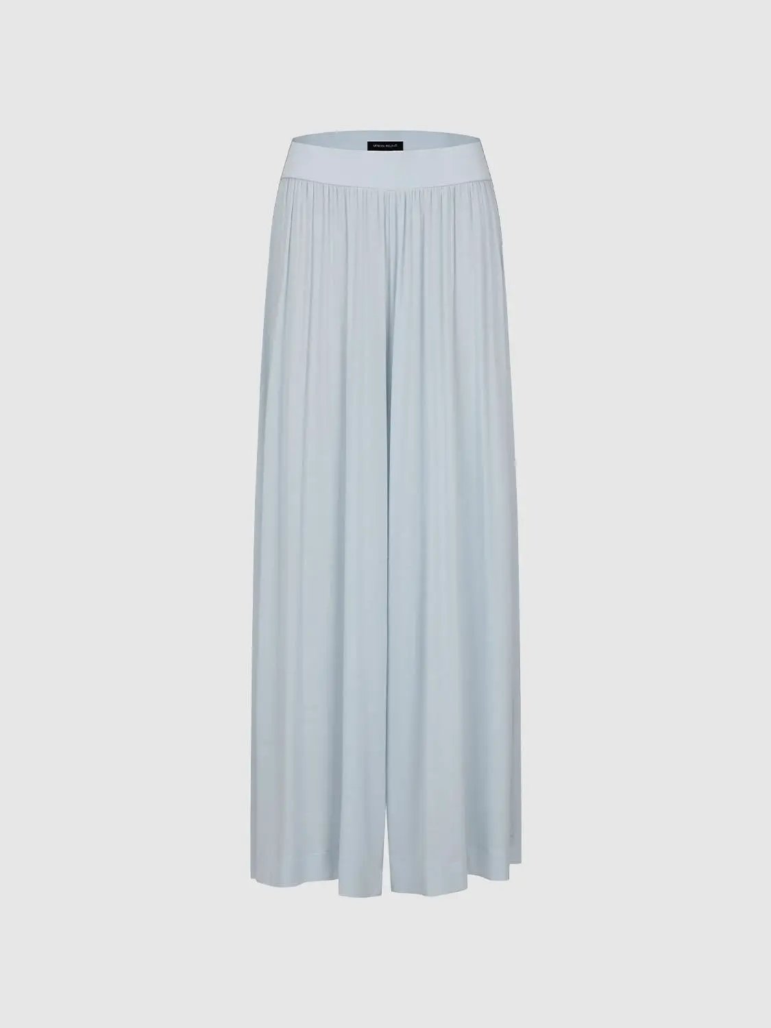 Pleated Elastic Waistband Wide-leg Pants