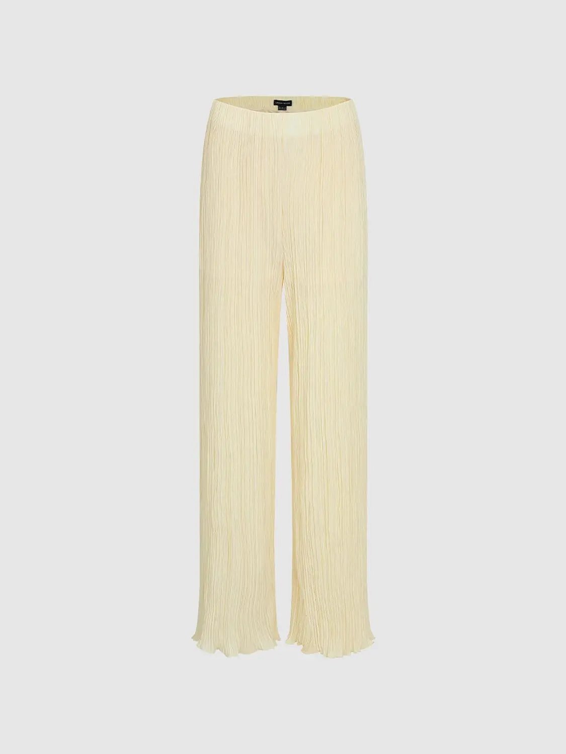 Structured Straight Leg Non-stretch Pants