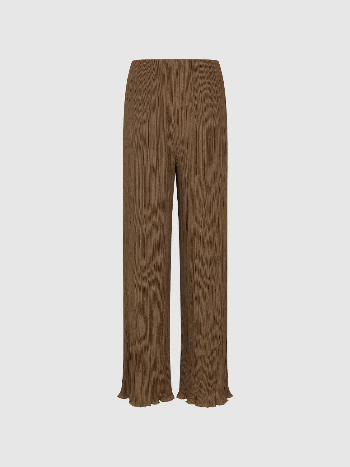 Structured Straight Leg Non-stretch Pants