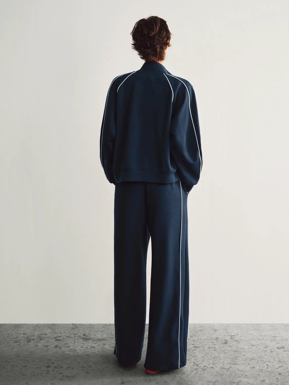 Wide Leg Tailored Drawstring Waist Pants