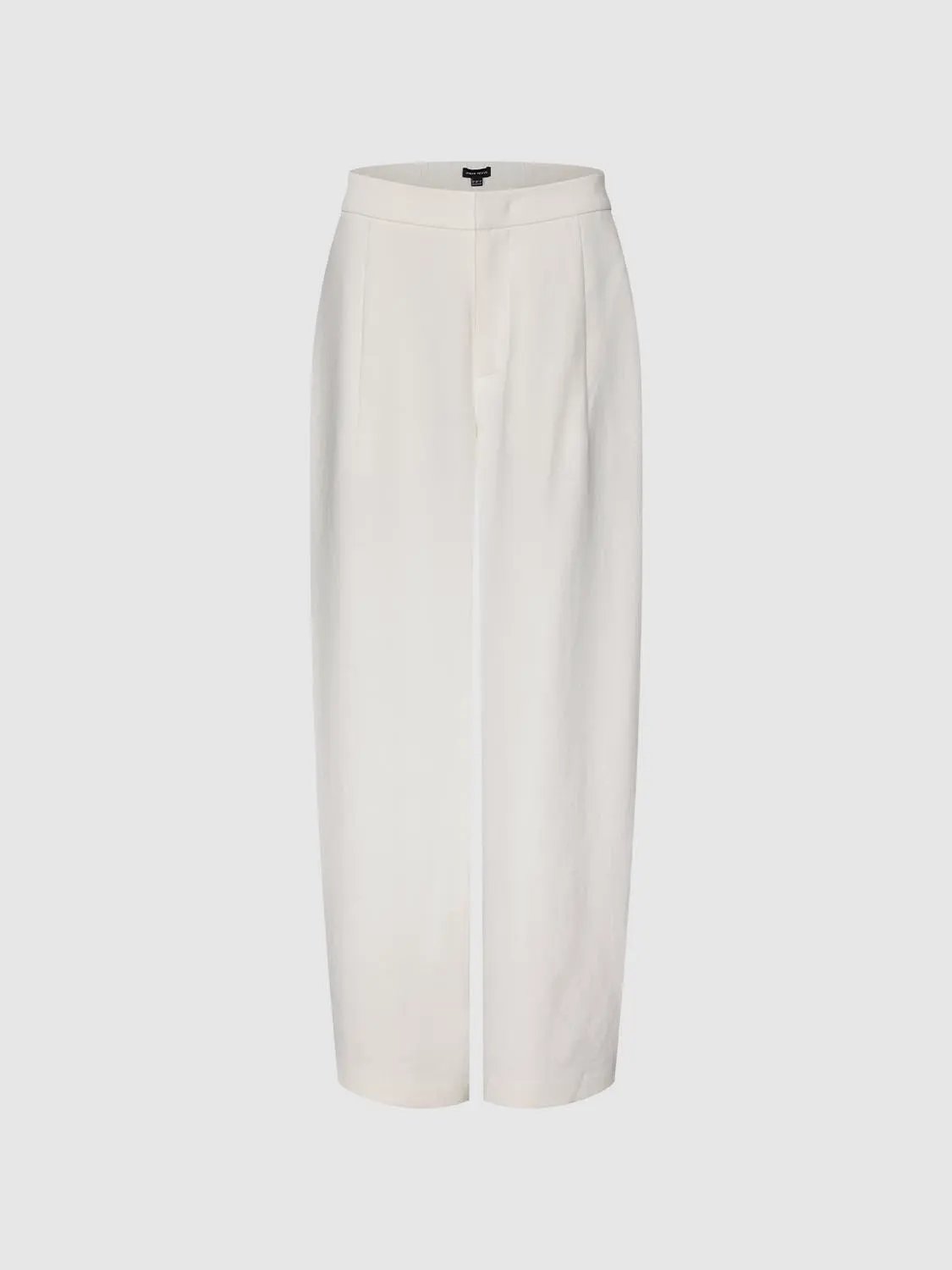 Mid Waisted Pleated Straight Pants