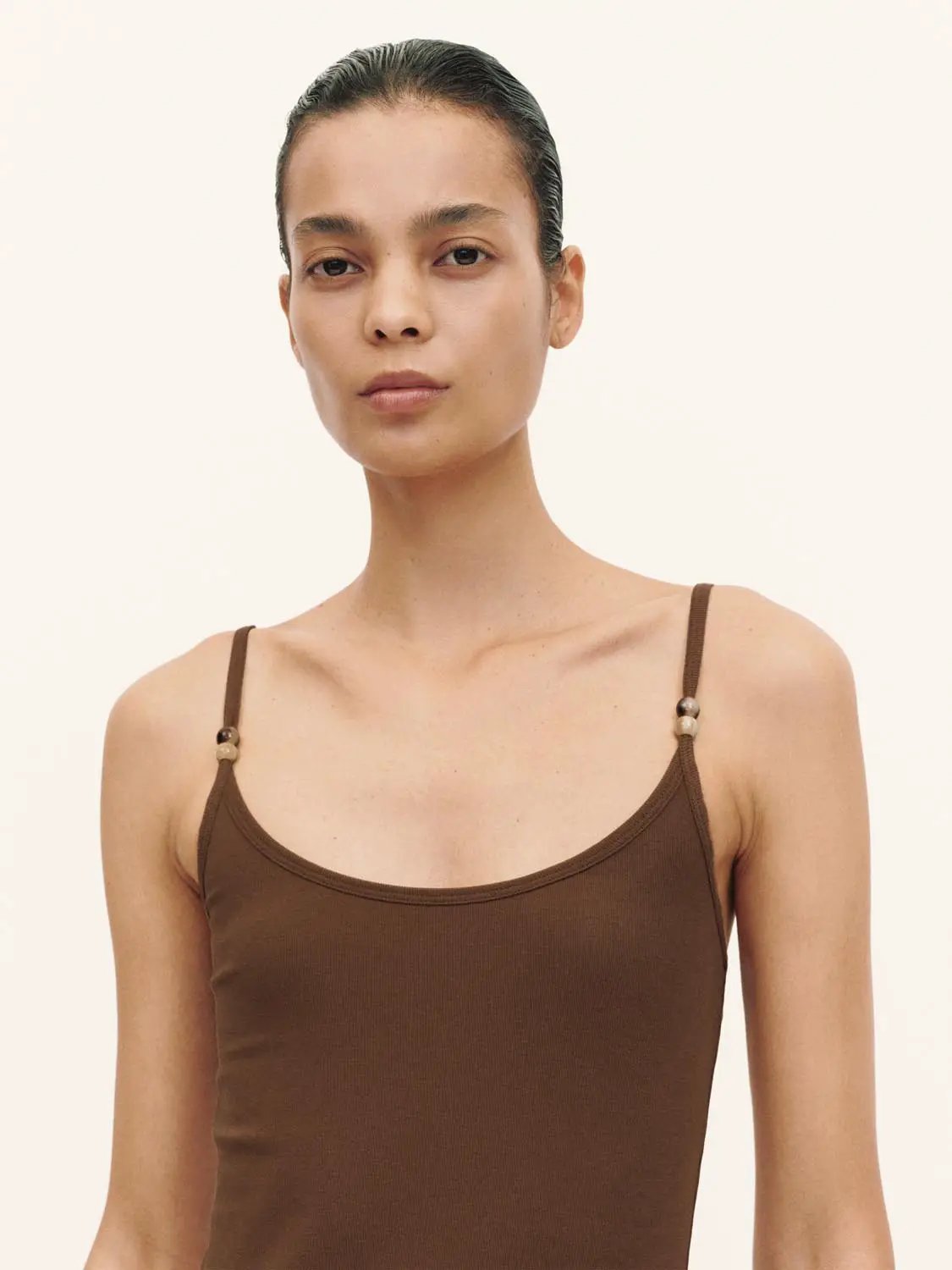 Knit Cotton Blend Asymmetric Dress