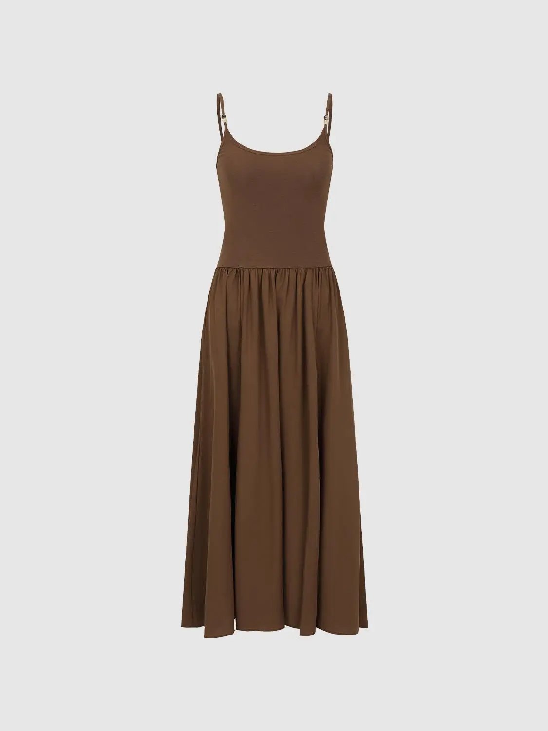 Knit Cotton Blend Asymmetric Dress