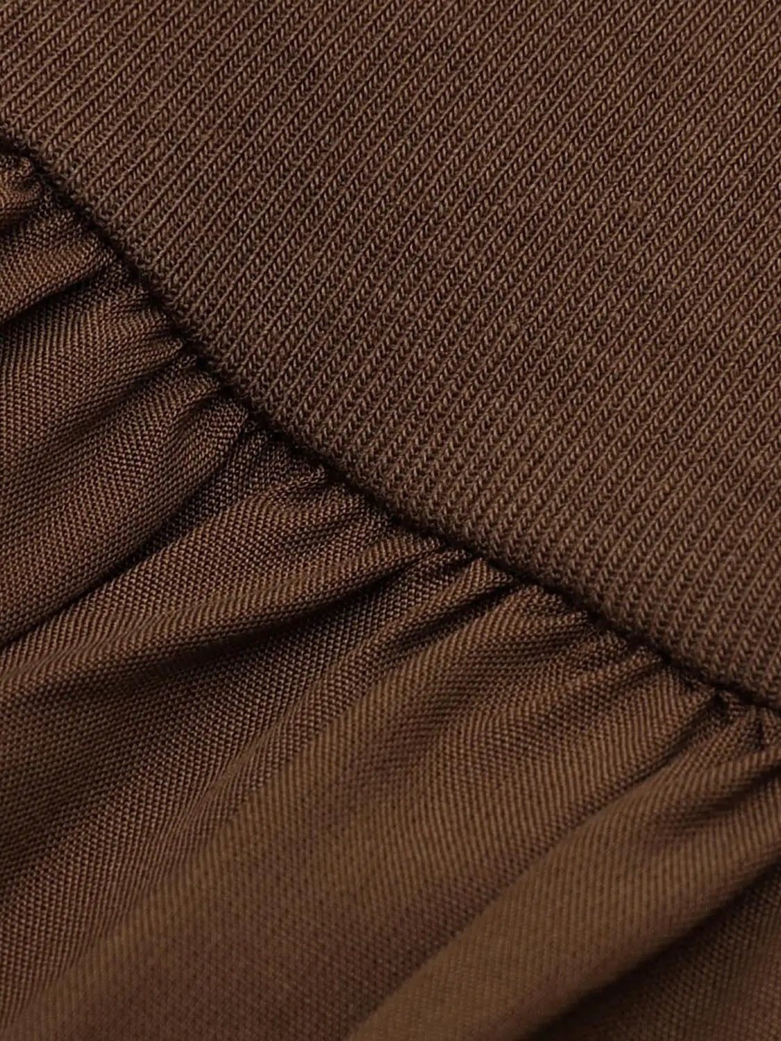 Knit Cotton Blend Asymmetric Dress