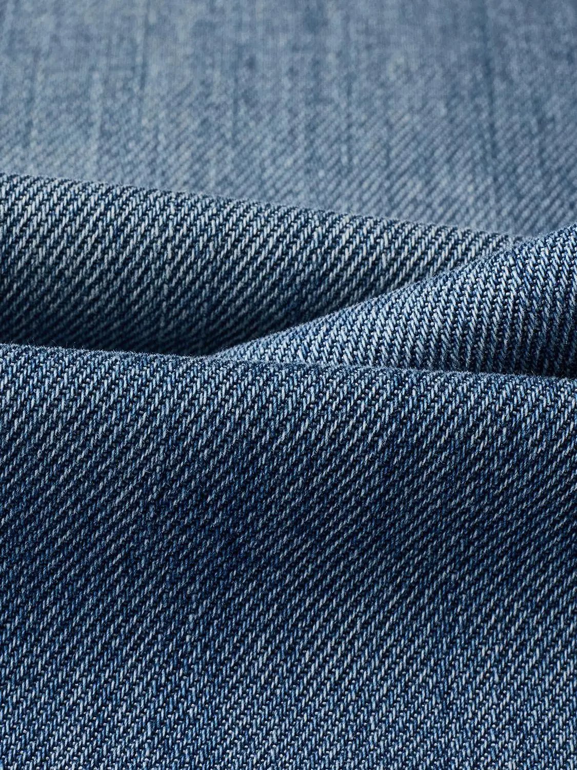 Wide-leg Cotton Blend Jeans With Subtle Wash