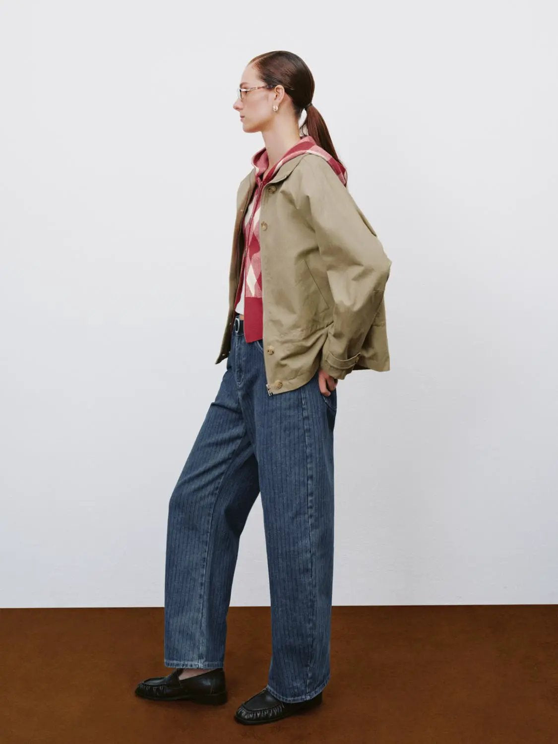 Mid-rise Wide-leg Wash Cotton Jeans