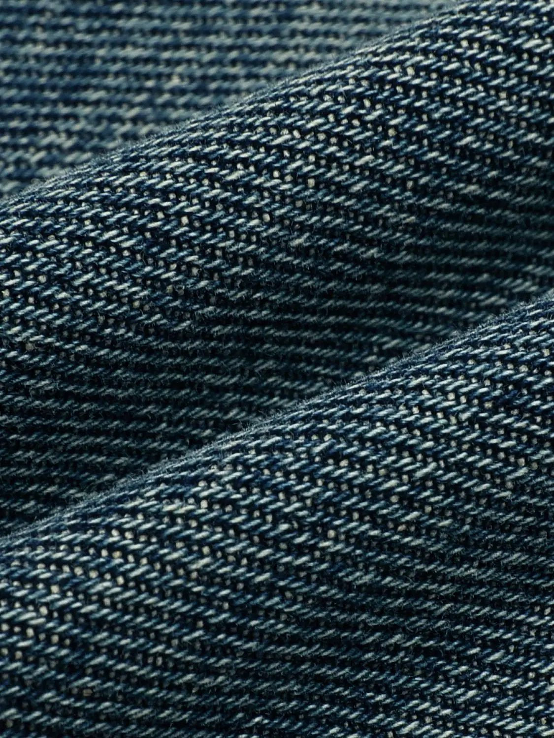 Mid-rise Medium Wash Cotton Wide-leg Jeans