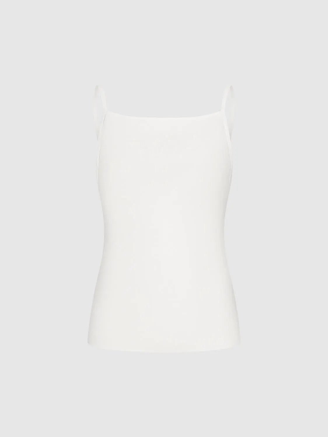 Ribbed Knitted Spaghetti Strap Tank Top