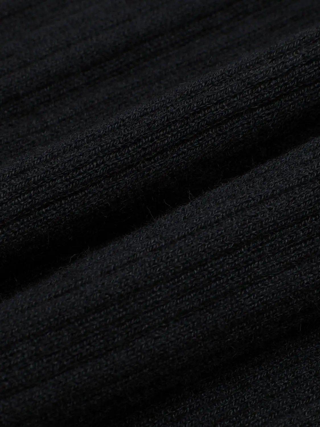 Ribbed Fitted Polo Collar Long Sleeve Sweater