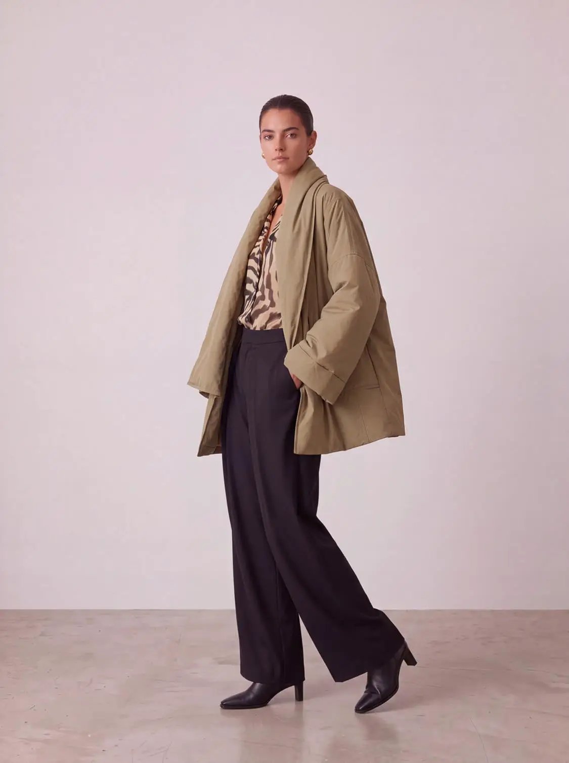 Scarf Neck Puffer Down Jackets