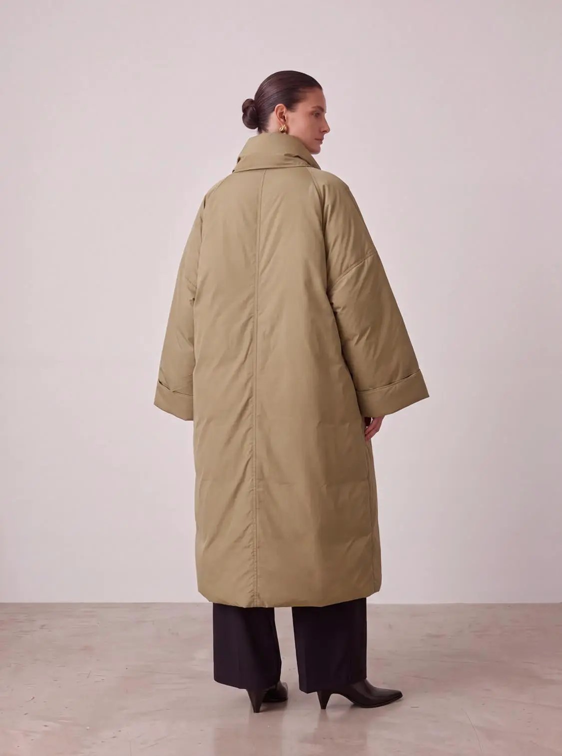 Scarf Neck Puffer Down Jackets