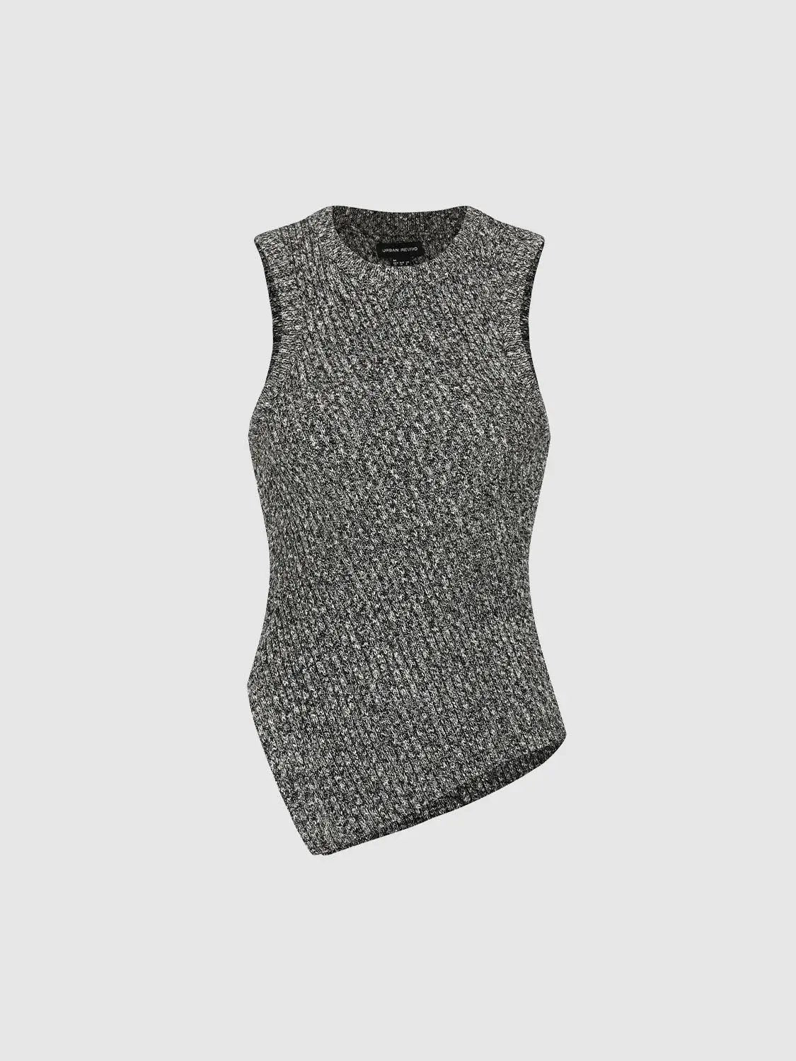 Textured Cotton Knit Vest