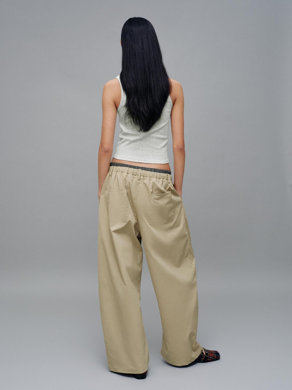 Square Neck Slim Fit Cropped Cotton Layering Tank Top