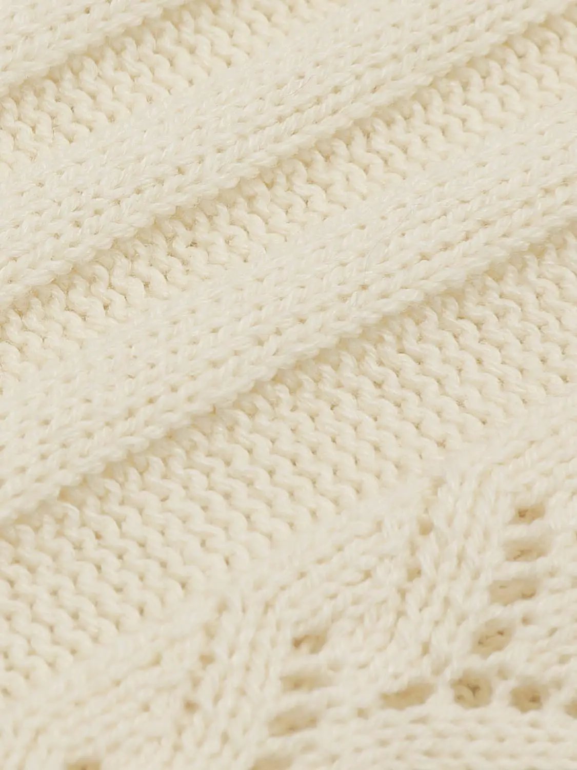 Textured Long Sleeve Cotton Blend Cardigan