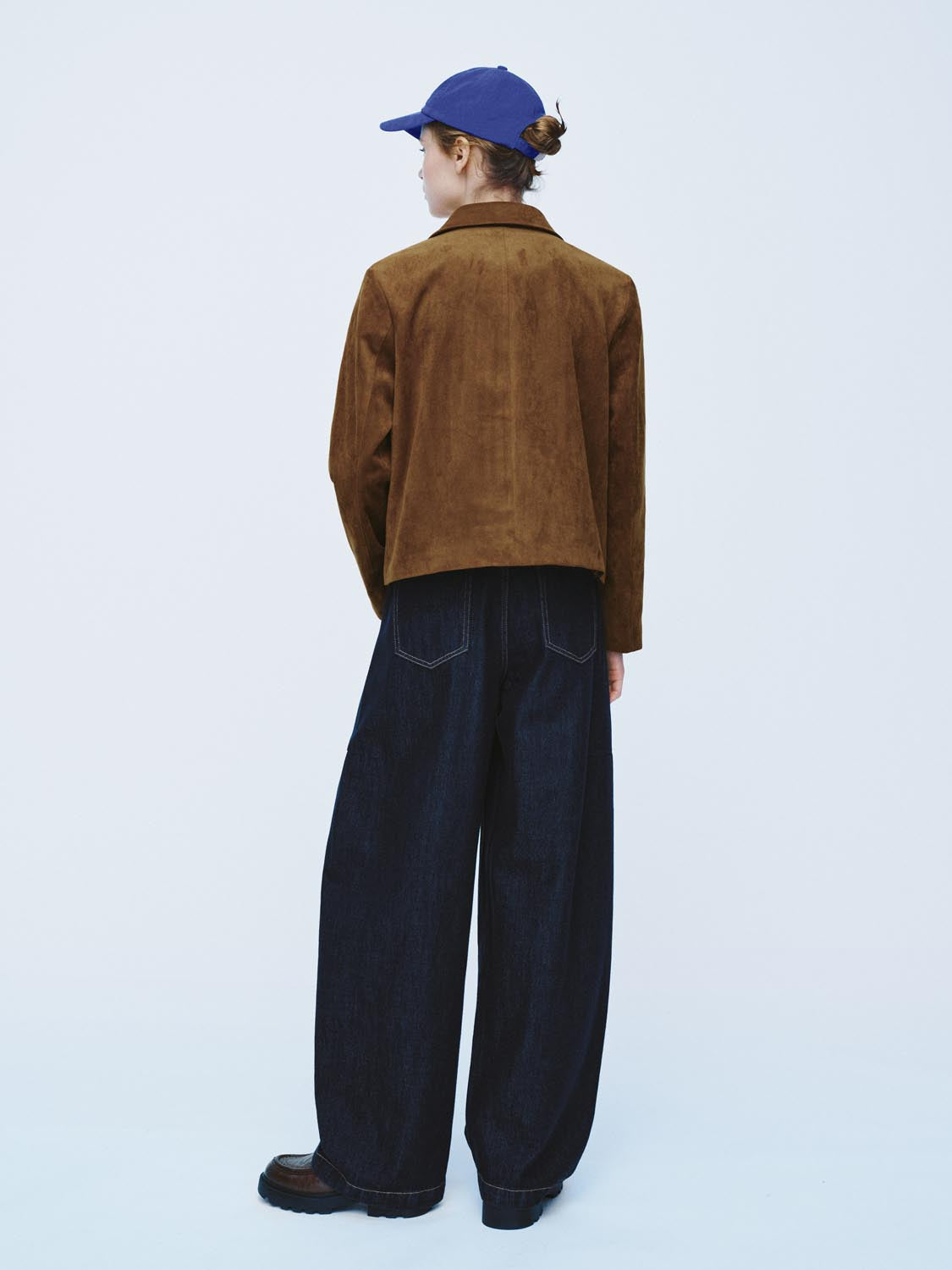 Textured Button Front Long Sleeve Jacket