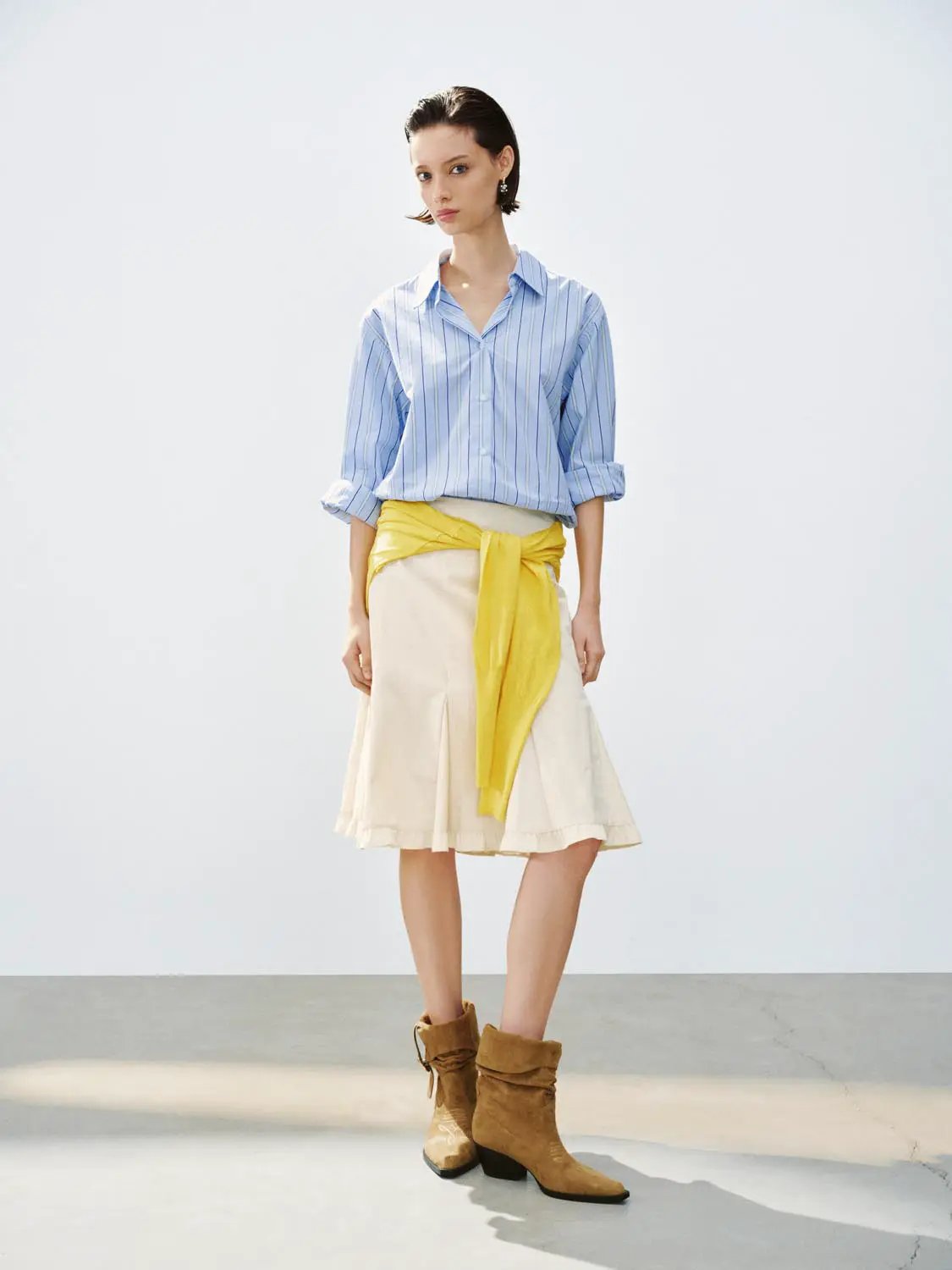 Button Down Long Sleeve Cotton Shirt