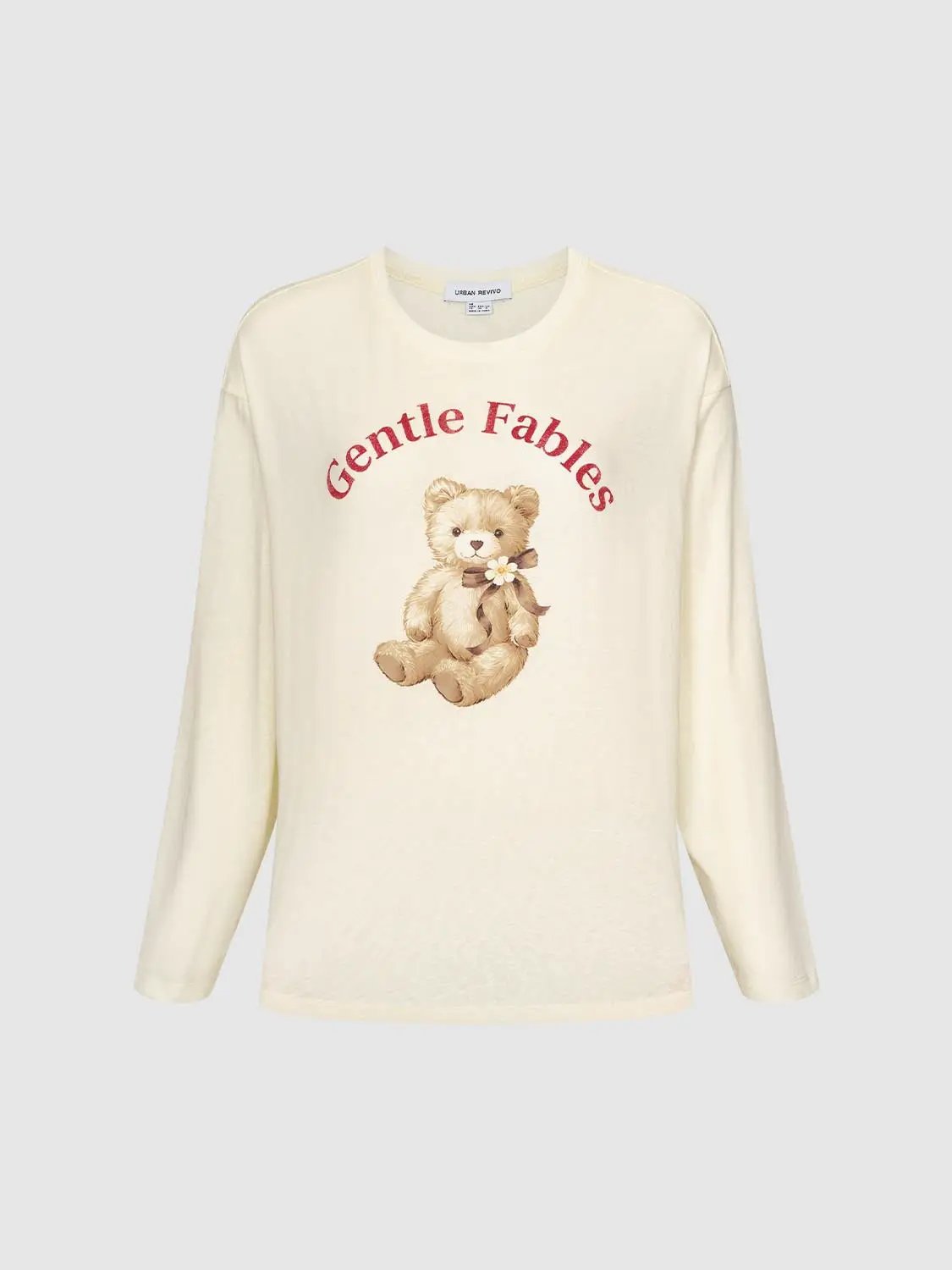 Gentle Fables Teddy Bear Graphic Cotton Blend T-shirt