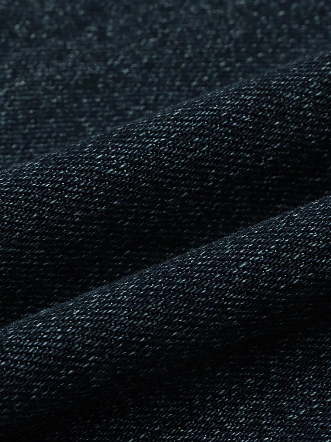 Double Button Dark Wash Mid-rise Flared Cotton Jeans