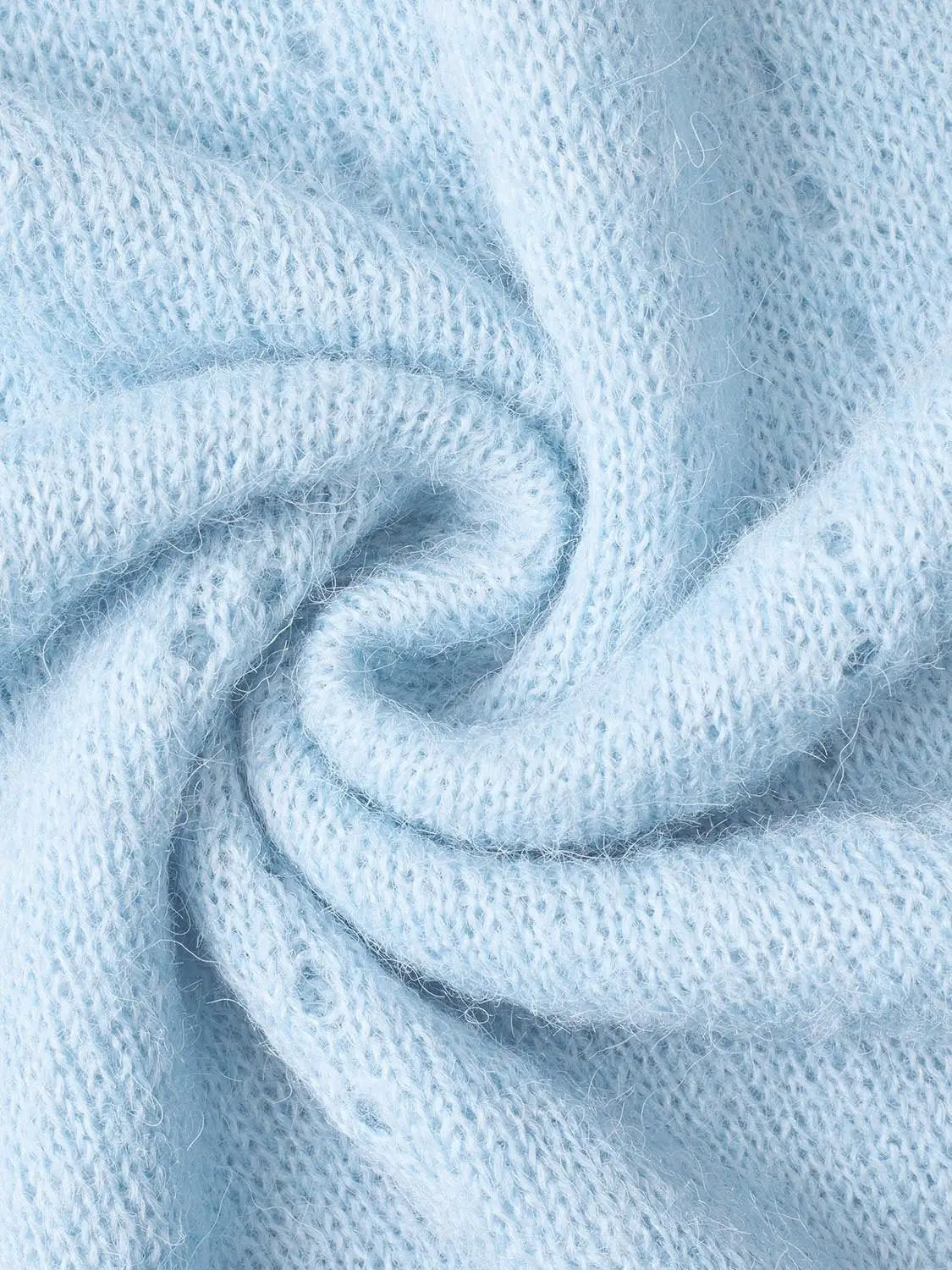 Bow Detail Textured Crew Neck Long Sleeve Sweater