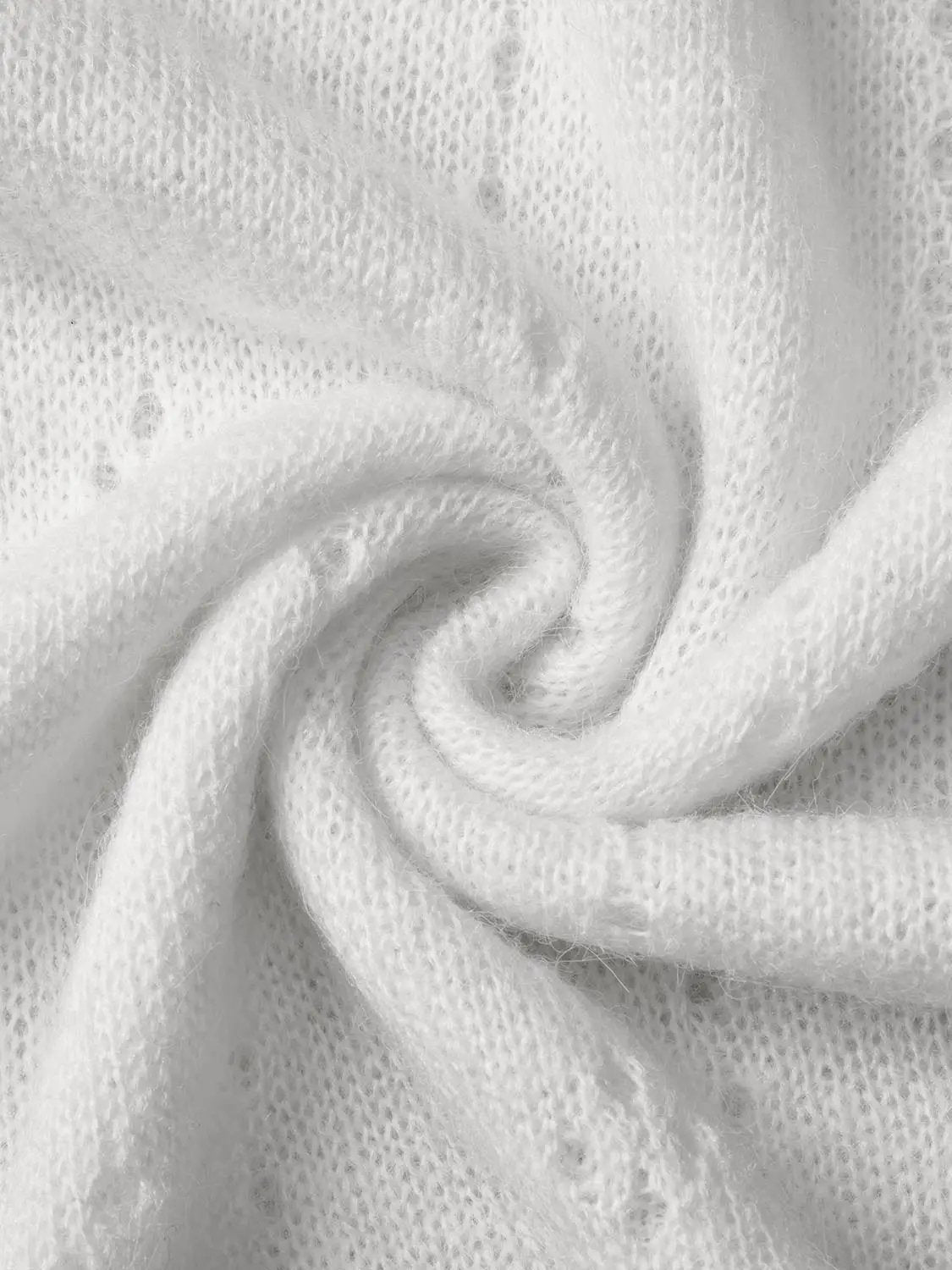Bow Detail Textured Crew Neck Long Sleeve Sweater