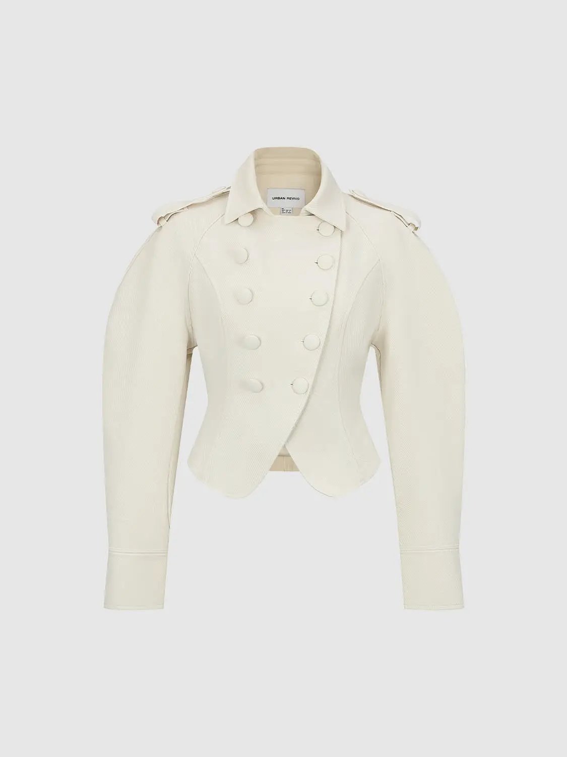 Tailored Structured Back Long Sleeve Jacket