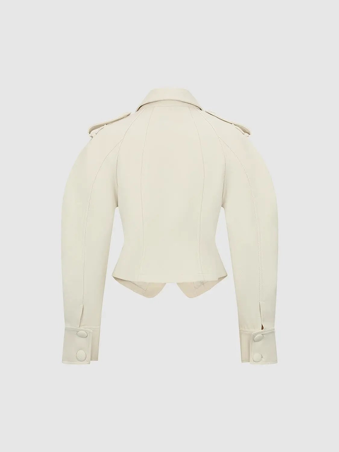 Tailored Structured Back Long Sleeve Jacket
