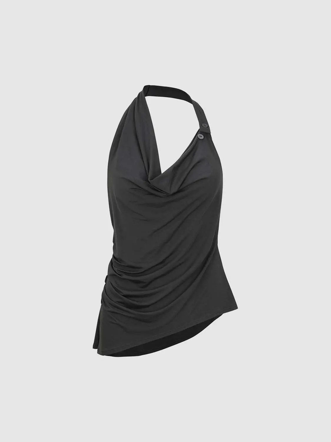 Ruched Halter T-shirt