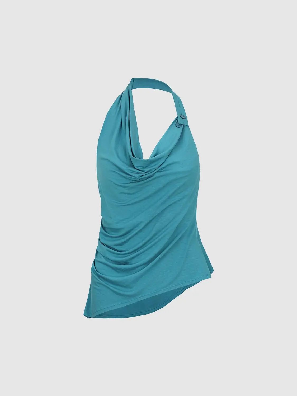 Ruched Halter T-shirt