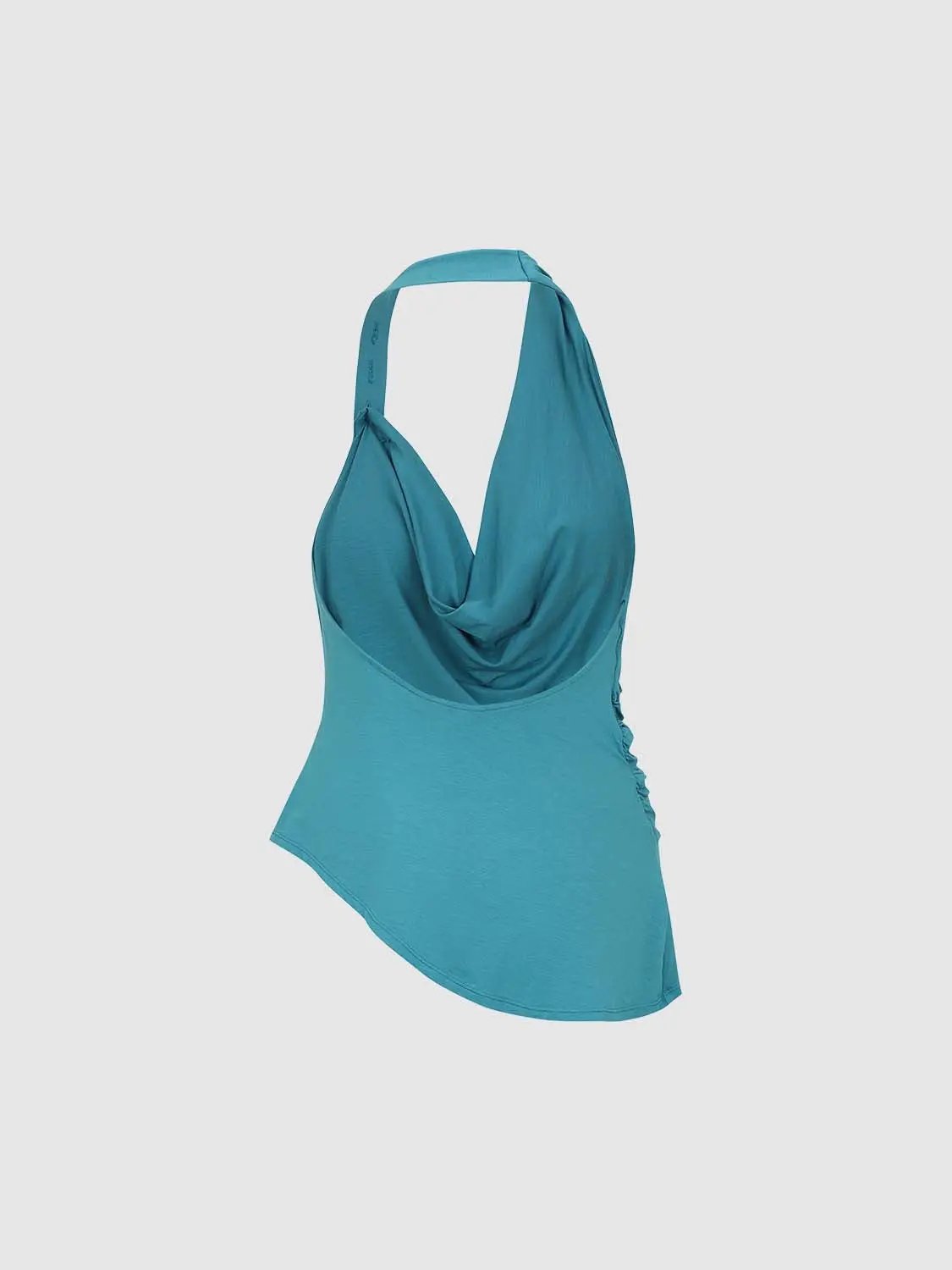 Ruched Halter T-shirt