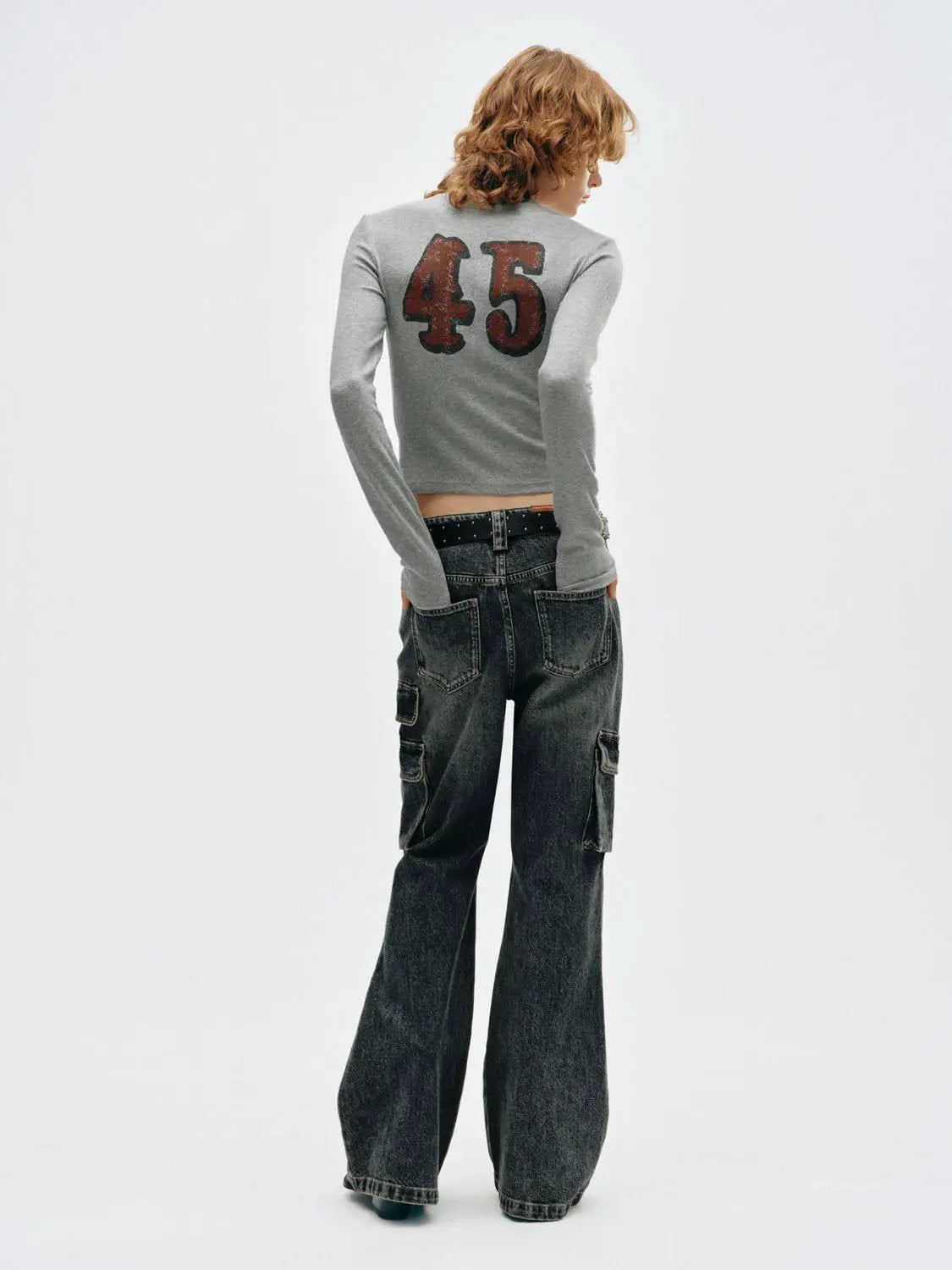 Animal Print Graphic Crew Neck Long Sleeve T-Shirt