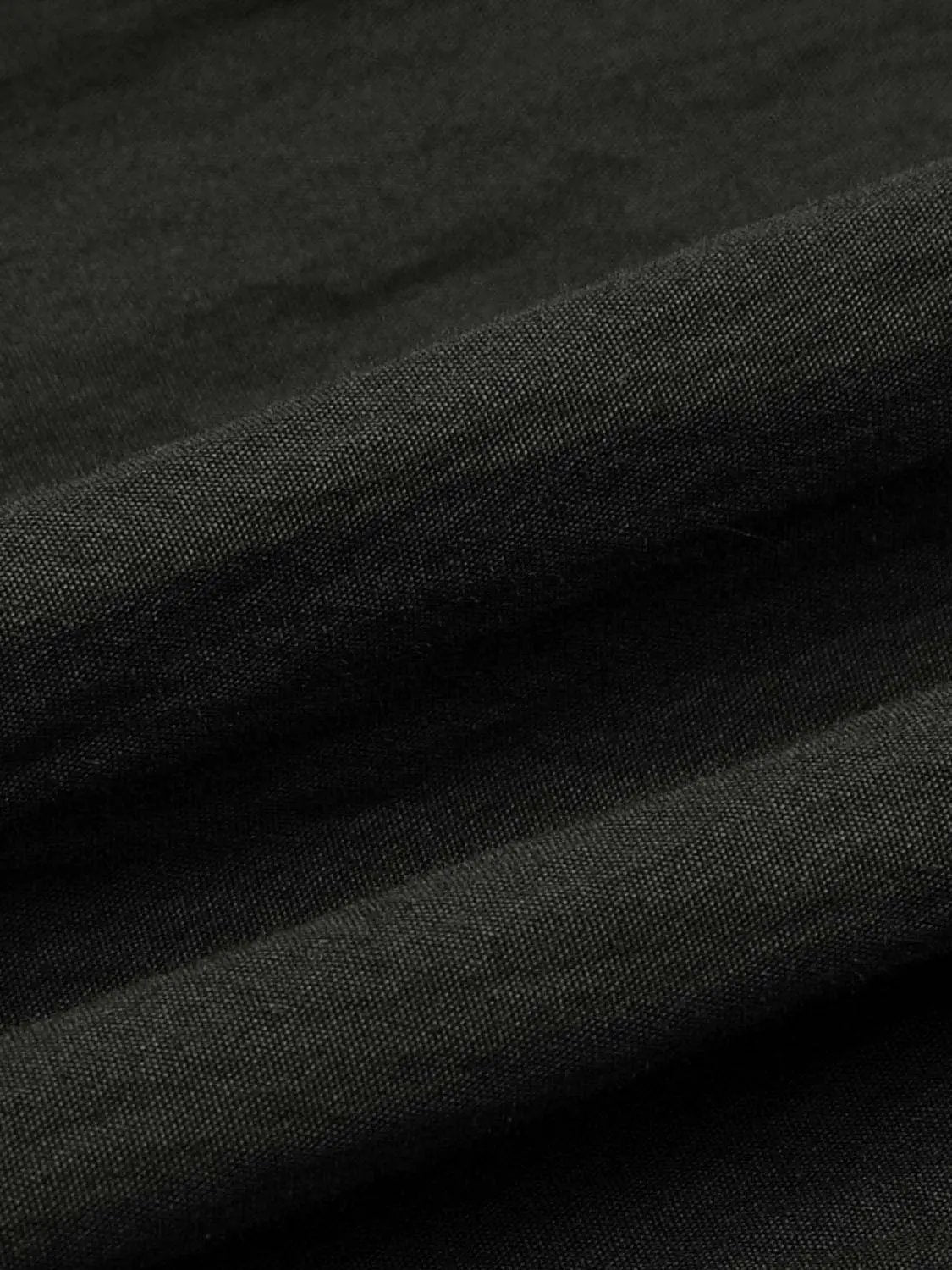 Drawstring Pull On Patch Pocket Barrel Leg Pants