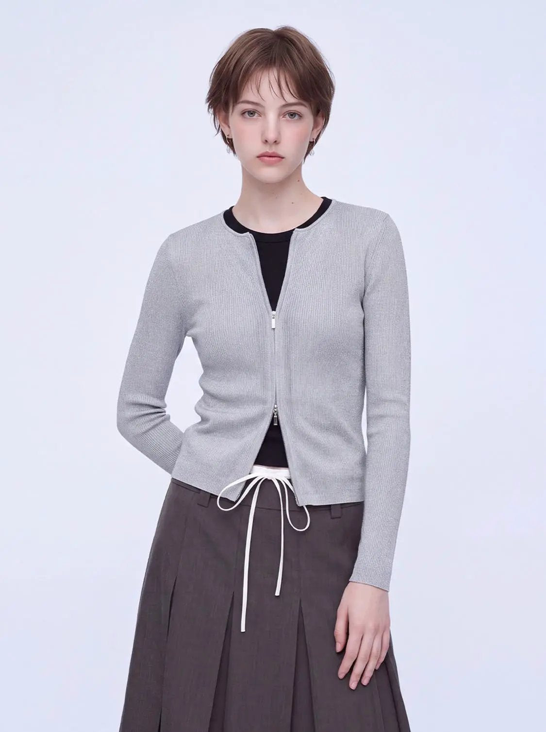 Zip Through Knitted Cardigans