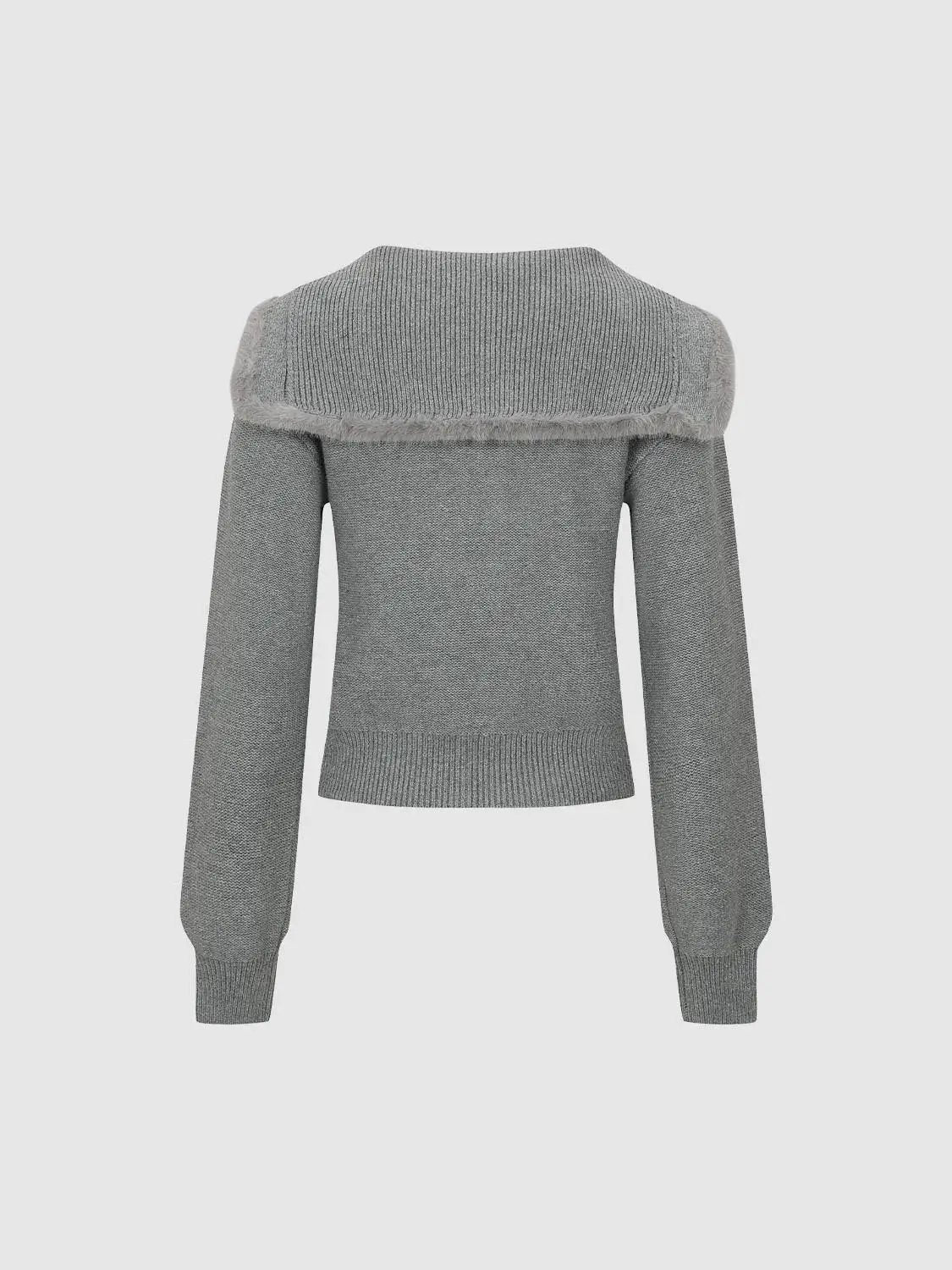 Cable Knit Hooded Long Sleeve Cotton Blend Cardigan