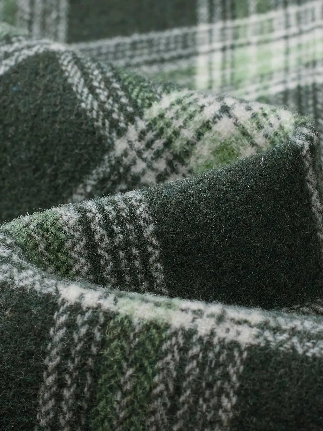 Bow Waist Plaid A-Line Mini Wool Blend Skirt