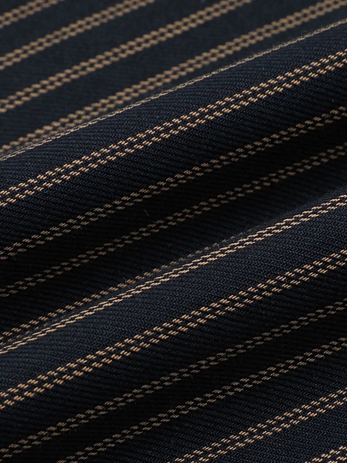 Striped Cotton Mid-rise Straight Pants