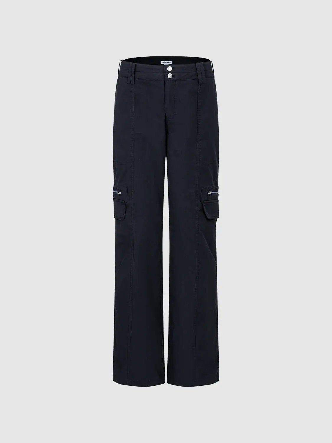 Wide-Leg Cargo with Utility Pockets Pants