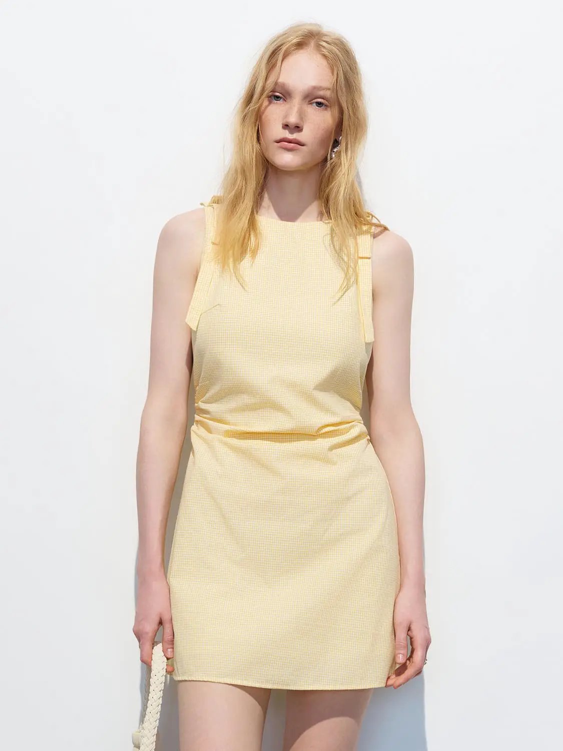 Subtle Stretch Sleeveless A-Line Mini Dress