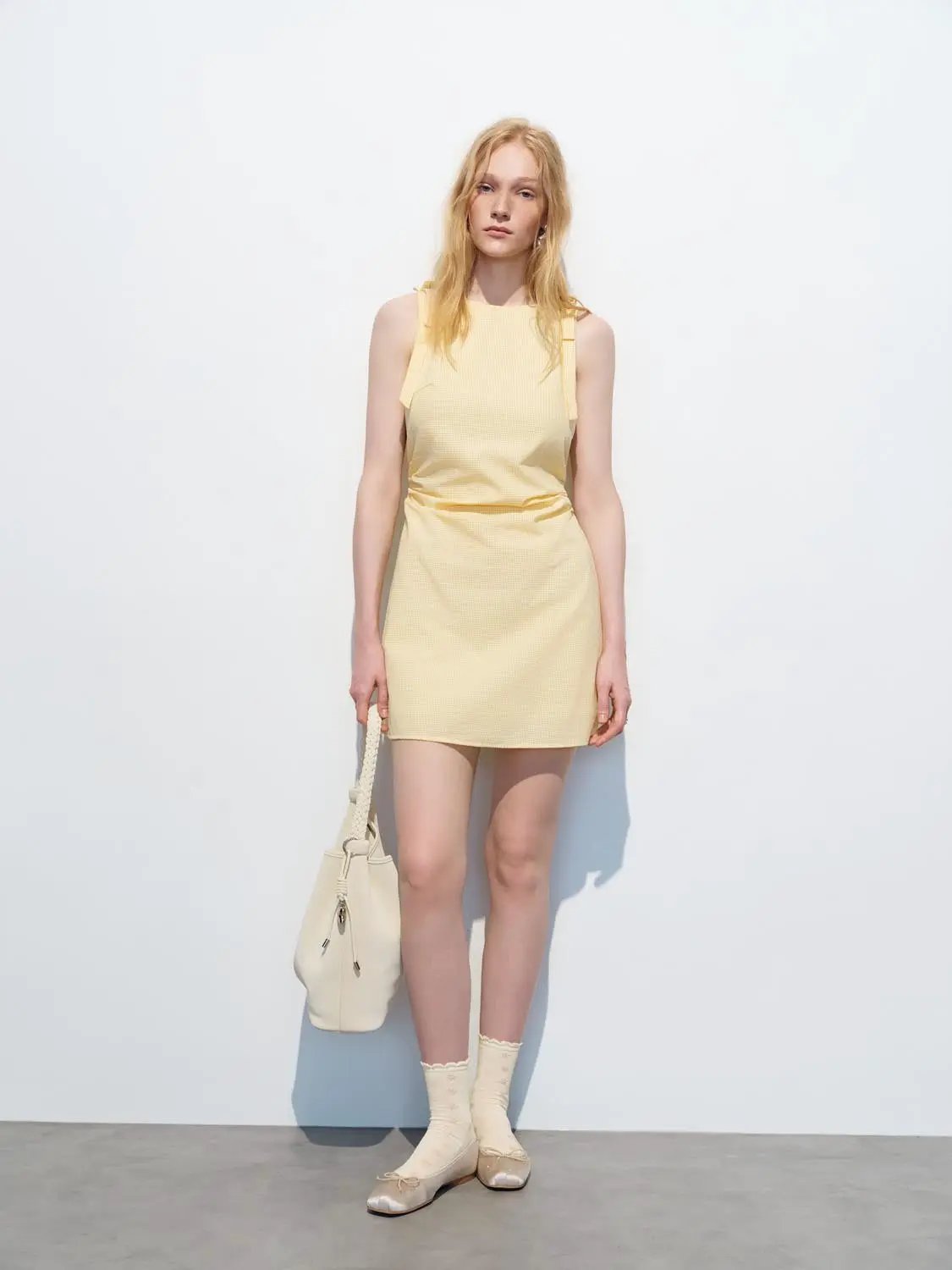 Subtle Stretch Sleeveless A-Line Mini Dress