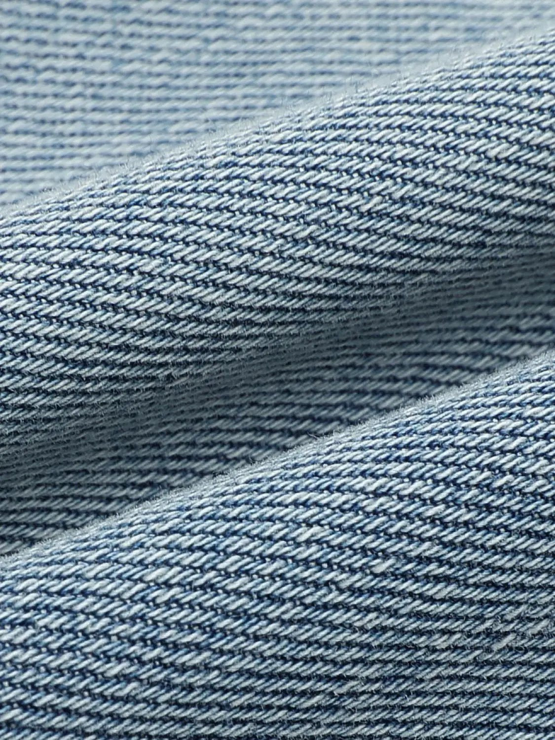 Light Wash Wide-Leg Cotton Lyocell Blend Jeans