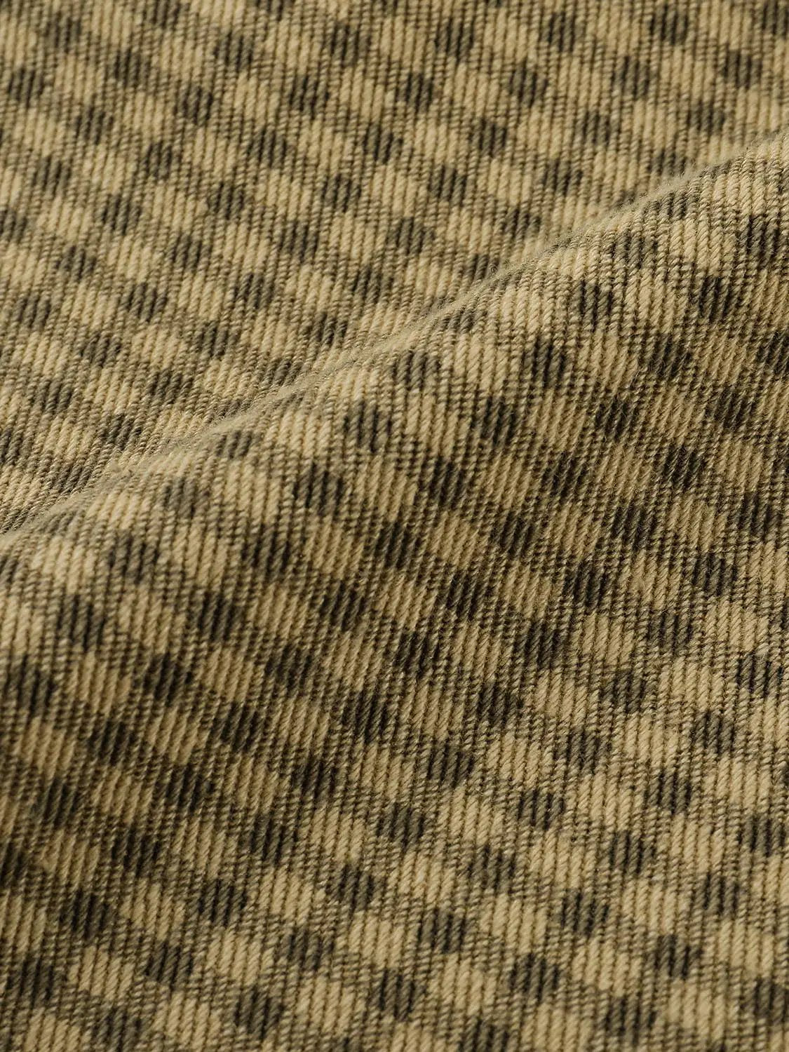 Checked Wide-leg Cotton Blend Pants