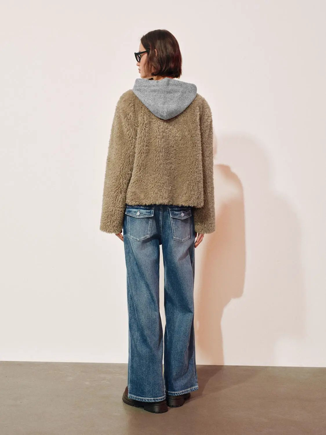 Mid-rise Wash Wide-leg Cotton Jeans