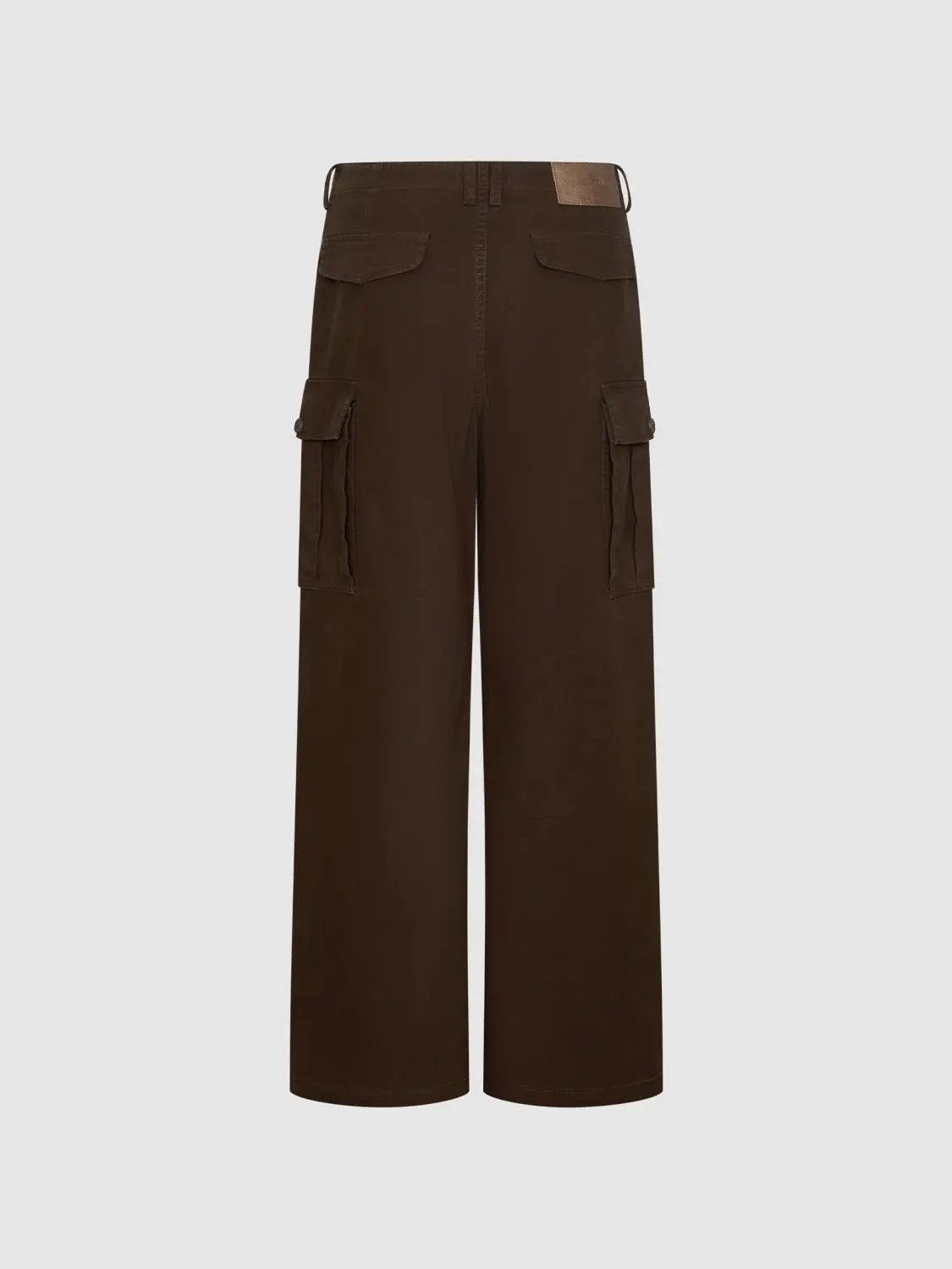 Medium Weight Stretch Wide-leg Cotton Cargo Pants