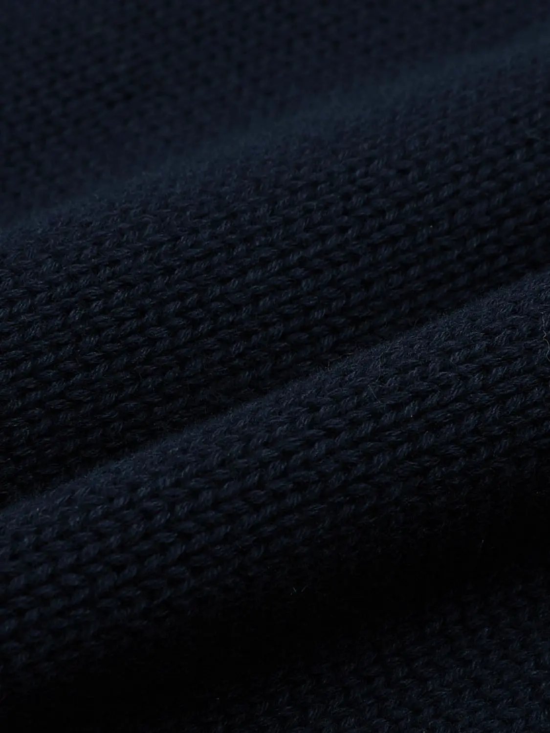 Graphic Ribbed Crew Neck Long Sleeve Cotton Sweater