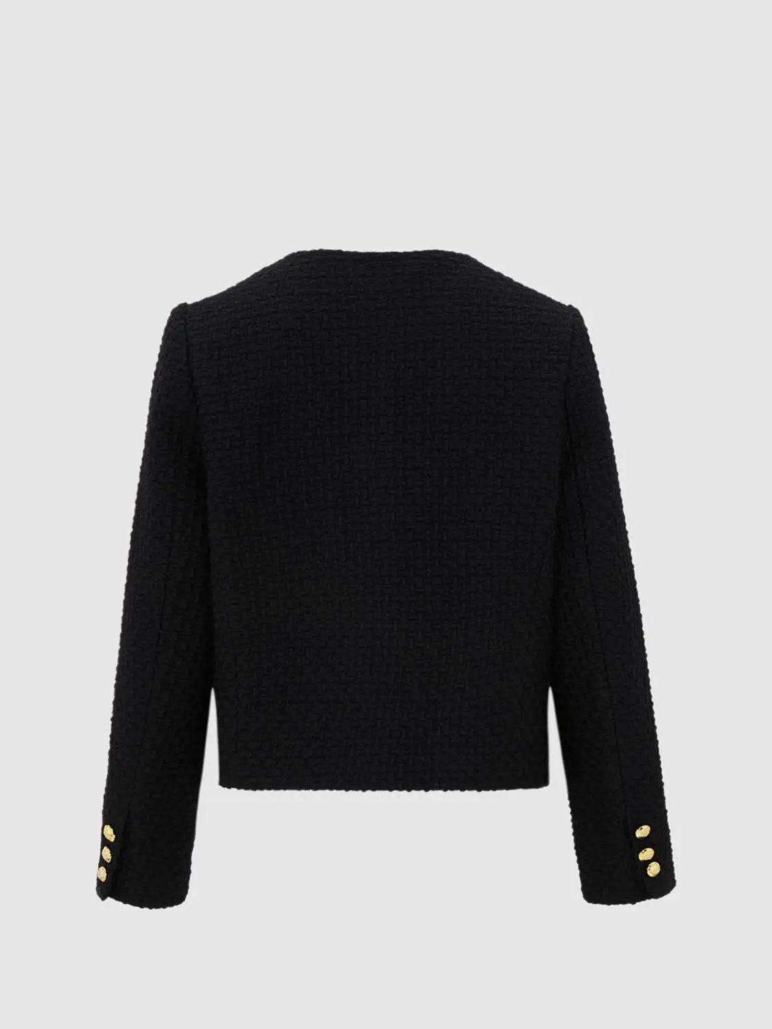 Multi-Pocket Tweed Jacket