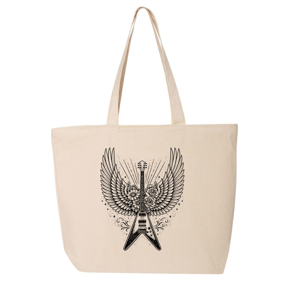 Blues Angel Zippered Tote