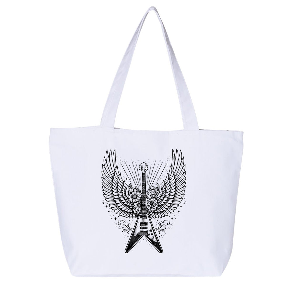 Blues Angel Zippered Tote